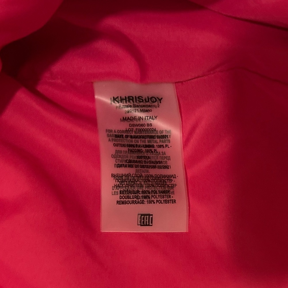 Khrisjoy NWT Satin Oversized Bomber Jacket in Pink GARDENIA Sz 0 (S) - Picture 9 of 11